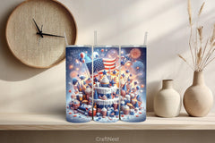 4th of July Tumbler Wrap Bundle 111 - CraftNest - Digital Crafting and Art