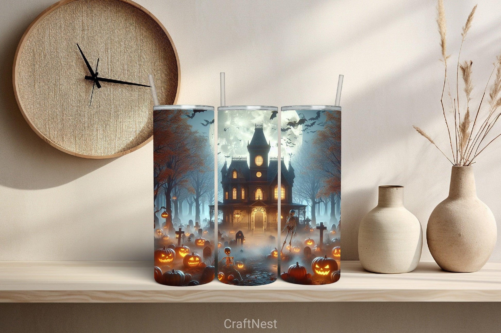 Halloween Tumbler Wrap Bundle 30 - CraftNest - Digital Crafting and Art