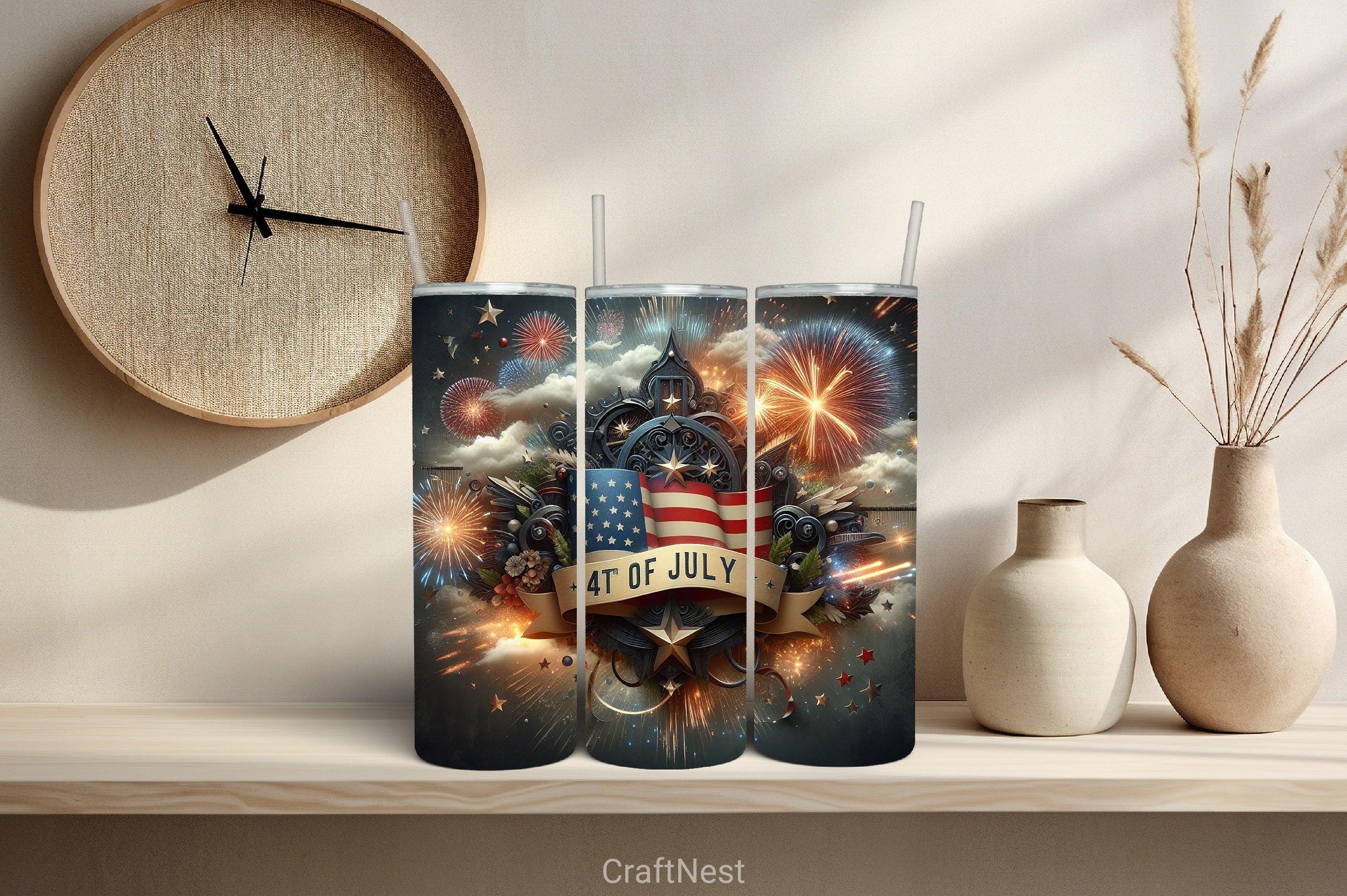 4th of July Tumbler Wrap Bundle 105 - CraftNest - Digital Crafting and Art