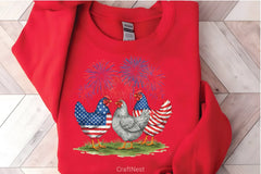 4th of July Chicken Clipart Bundle - CraftNest - Digital Crafting and Art