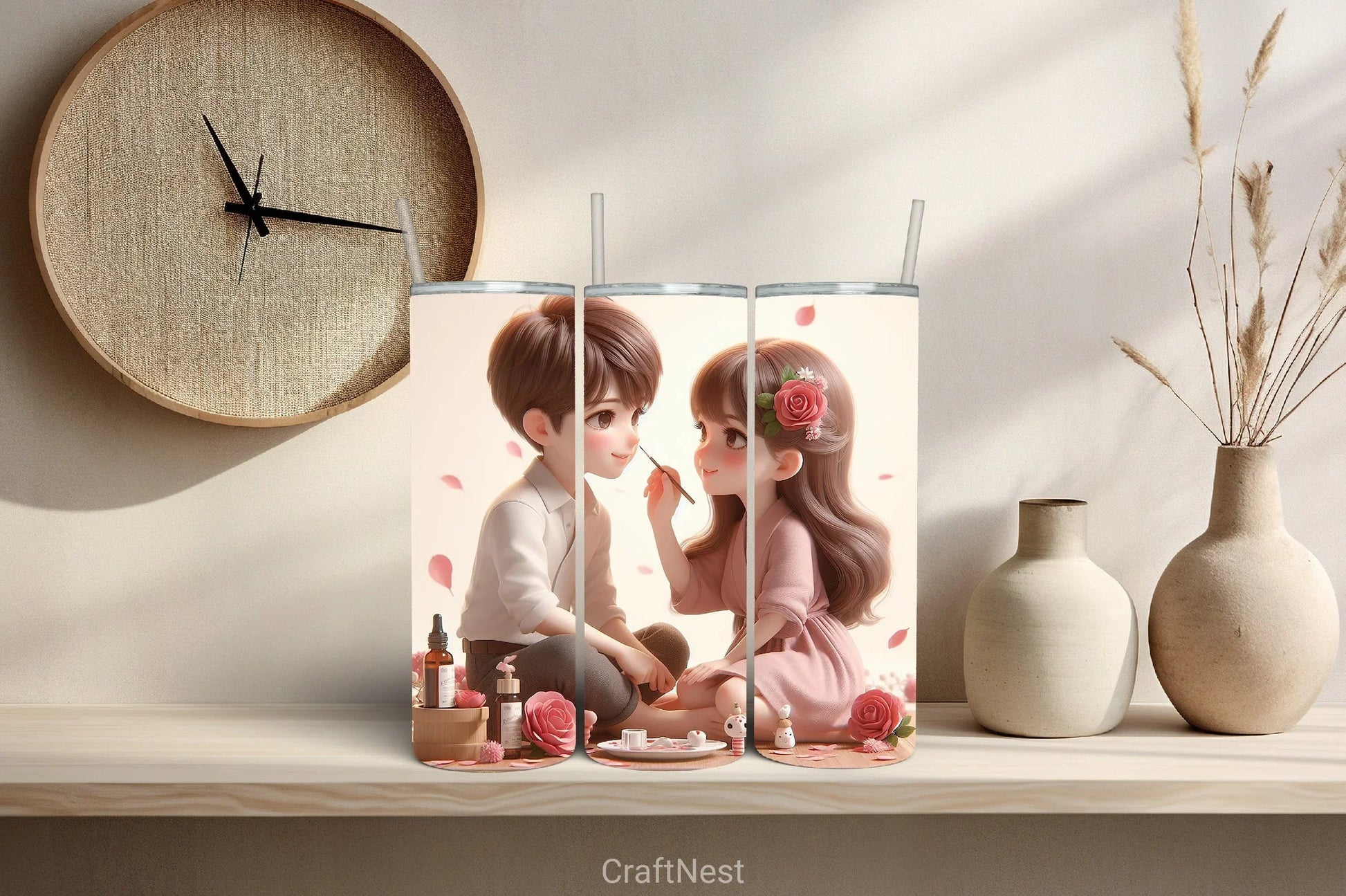 Valentine Tumbler Wrap Bundle 5 - CraftNest - Digital Crafting and Art