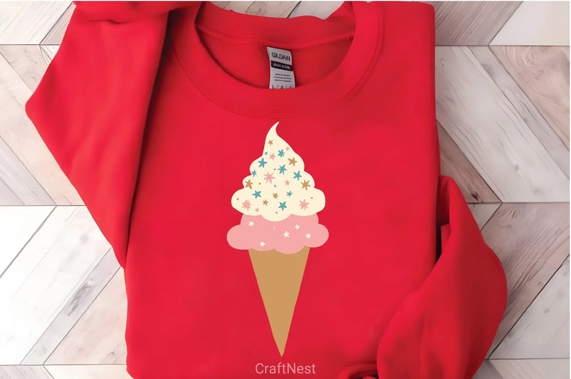 Two Scoops Ice Cream Cone Clipart Bundle - CraftNest - Digital Crafting and Art