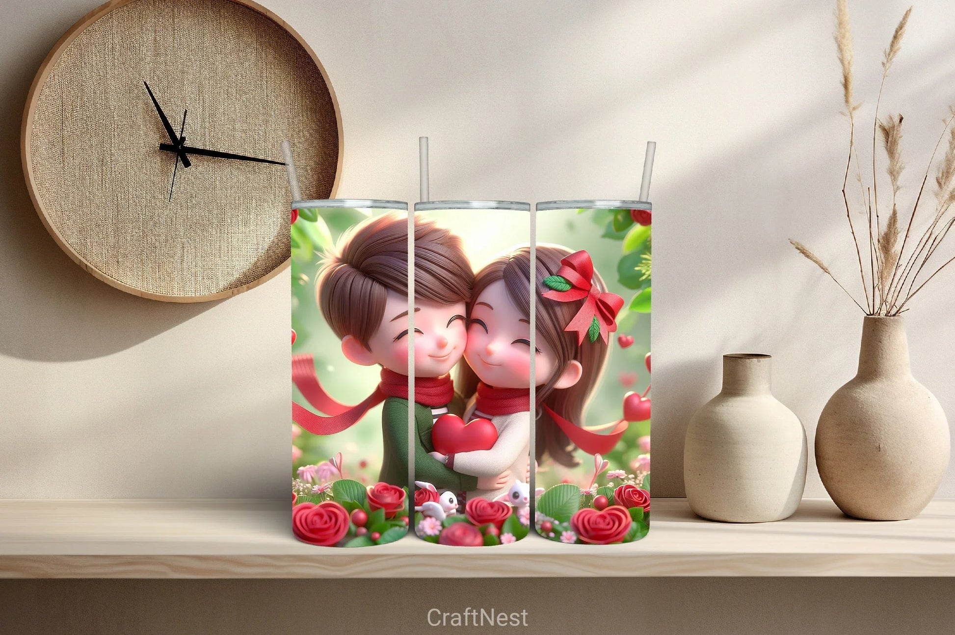 Valentine Tumbler Wrap Bundle - CraftNest - Digital Crafting and Art