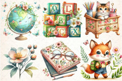 Spring School Clipart Bundle 10 - CraftNest - Digital Crafting and Art