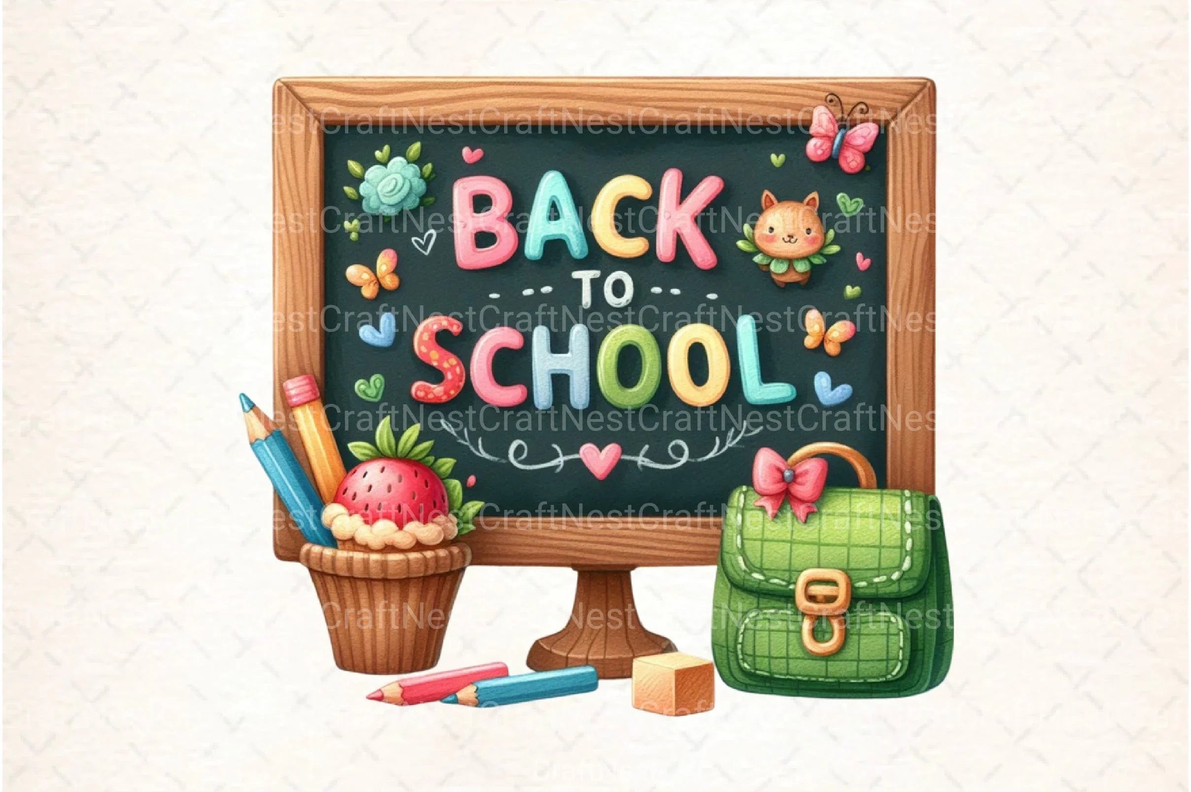 Back to School Clipart Bundle 88 - CraftNest - Digital Crafting and Art