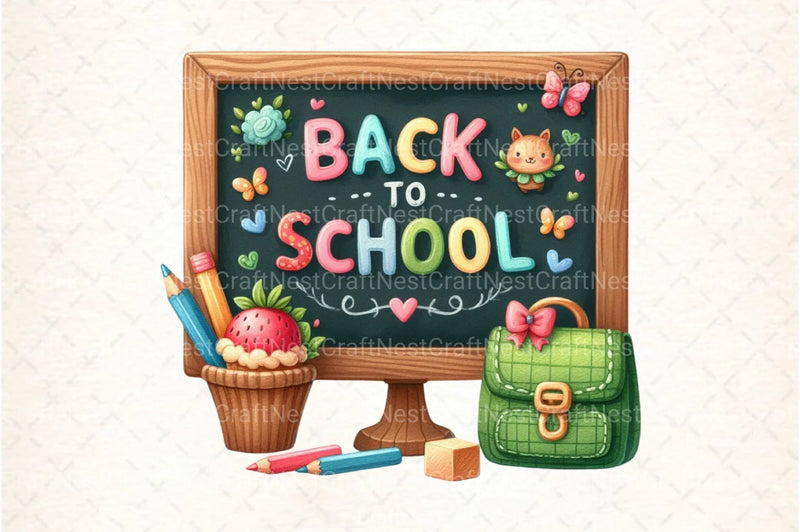 Back to School Clipart Bundle 88 - CraftNest - Digital Crafting and Art