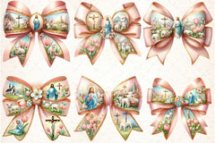 Easter Coquette Bow Clipart Bundle 2 - CraftNest - Digital Crafting and Art