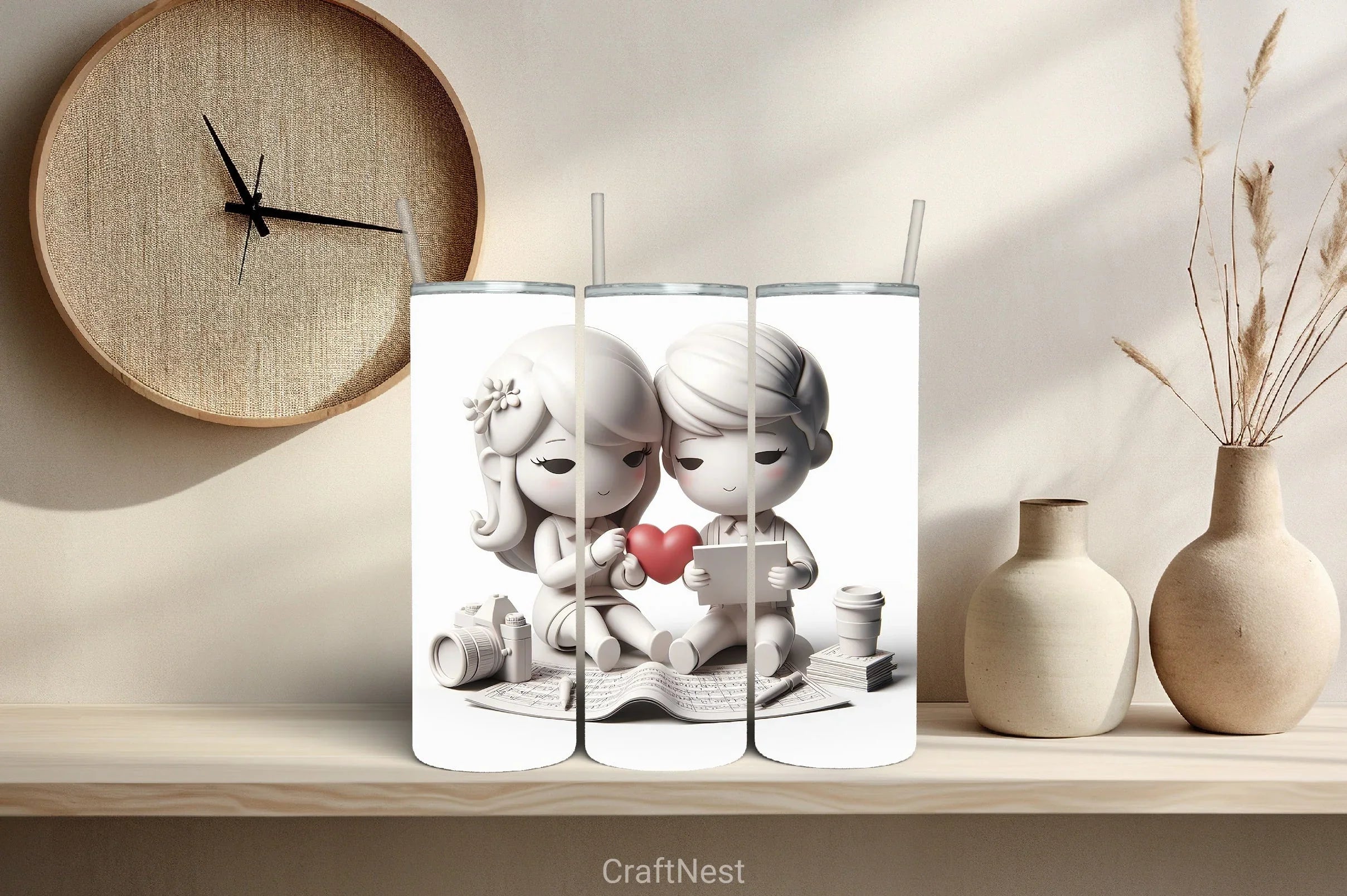 Valentine Tumbler Wrap Bundle 89 - CraftNest - Digital Crafting and Art