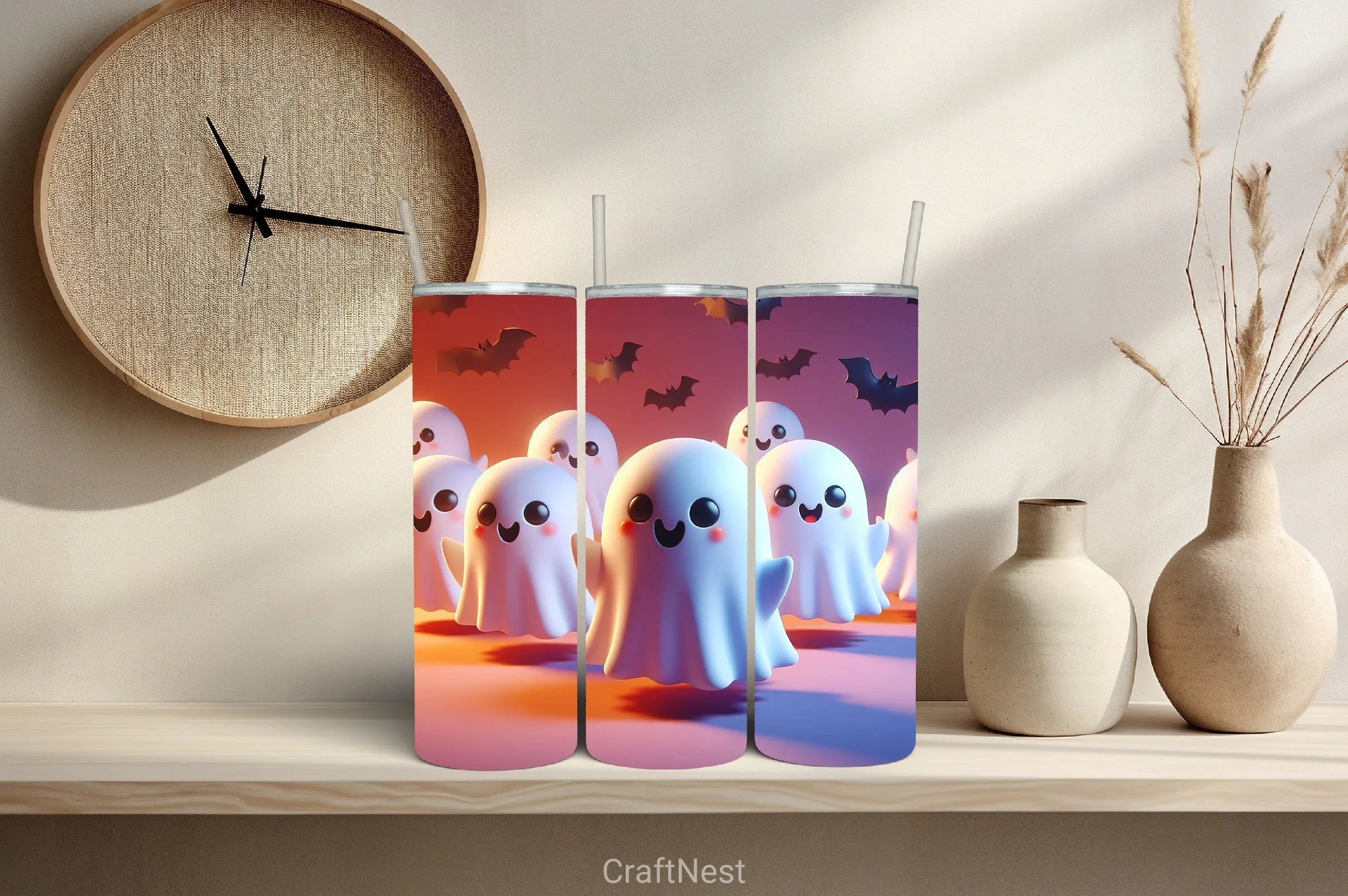 Halloween Tumbler Wrap Bundle 51 - CraftNest - Digital Crafting and Art