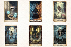 Funny Halloween Tarot Card Clipart Bundle - CraftNest - Digital Crafting and Art