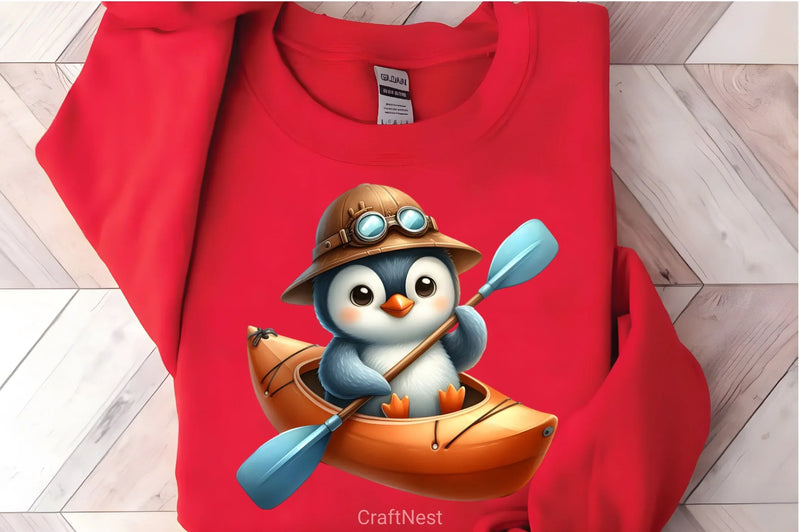 Penguin Rafting Clipart Bundle - CraftNest - Digital Crafting and Art