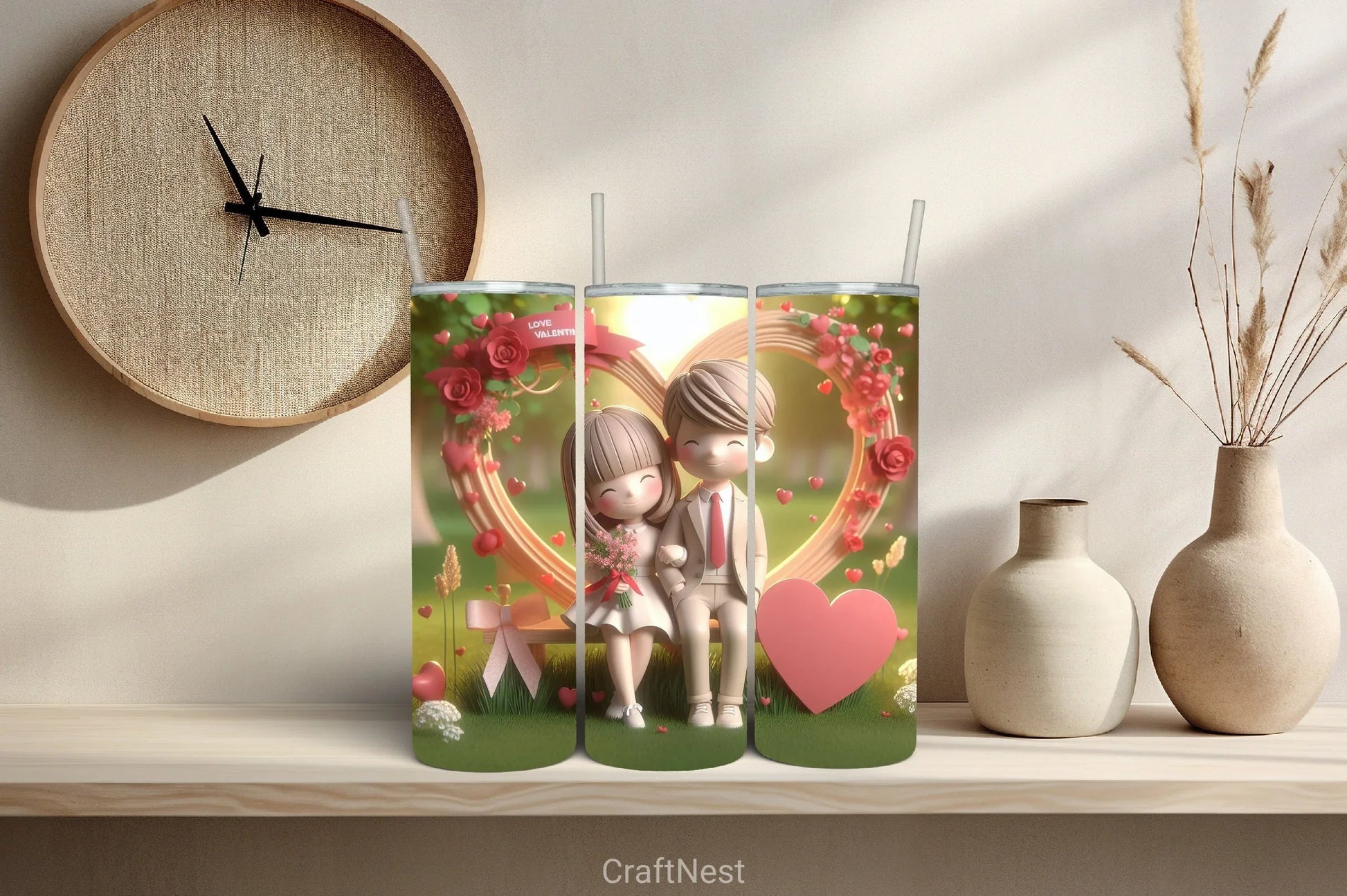 Valentine Tumbler Wrap Bundle 46 - CraftNest - Digital Crafting and Art