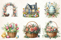 Easter Spring Flowers Clipart Bundle - CraftNest - Digital Crafting and Art