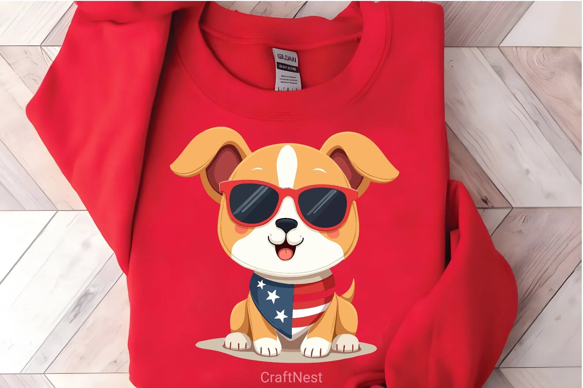 Patriotic Puppy Clipart Bundle - CraftNest - Digital Crafting and Art