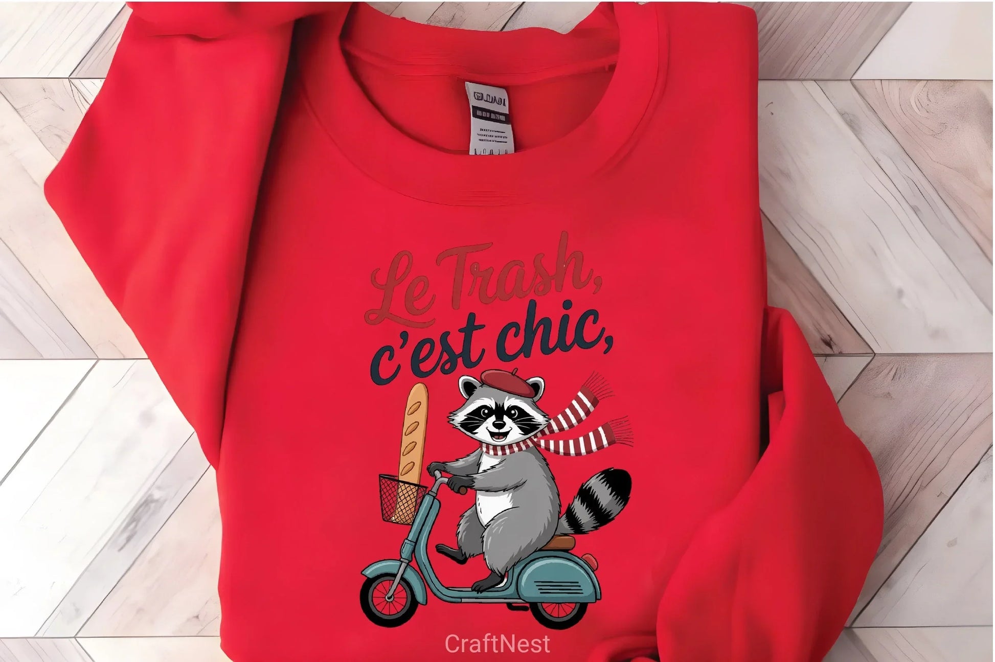 Raccoon Scooter Baguette Clipart Bundle - CraftNest - Digital Crafting and Art
