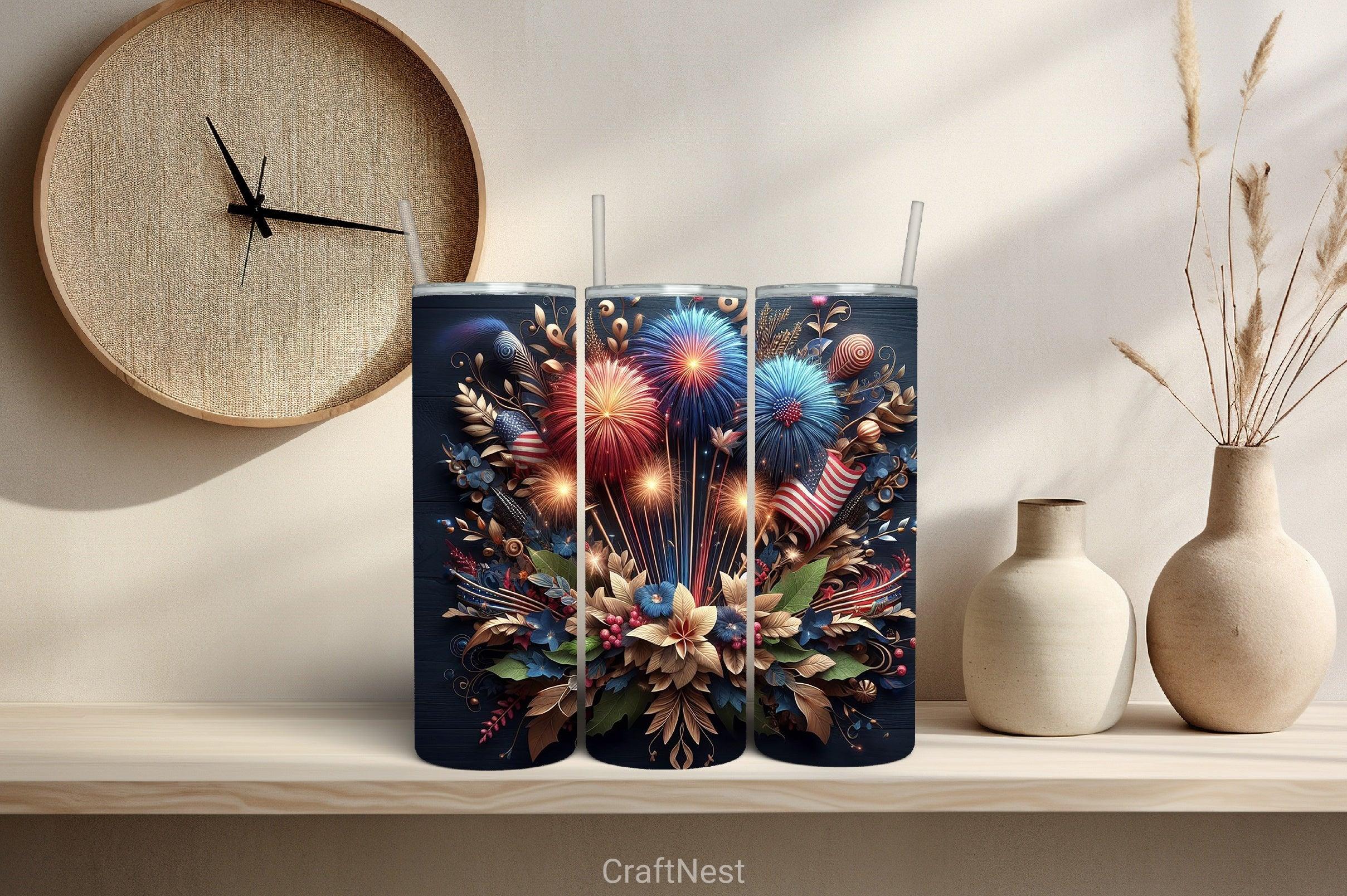 4th of July Tumbler Wrap Bundle 82 - CraftNest - Digital Crafting and Art