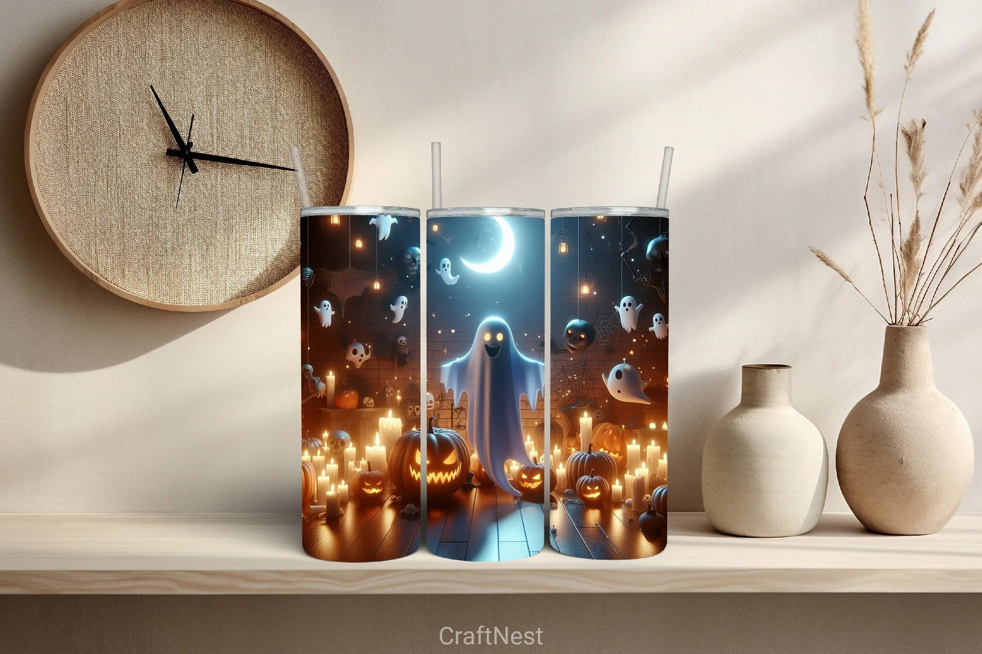 Halloween Tumbler Wrap Bundle 29 - CraftNest - Digital Crafting and Art