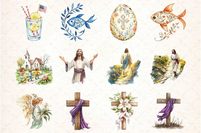 Christian Easter Clipart Bundle Collection - CraftNest - Digital Crafting and Art