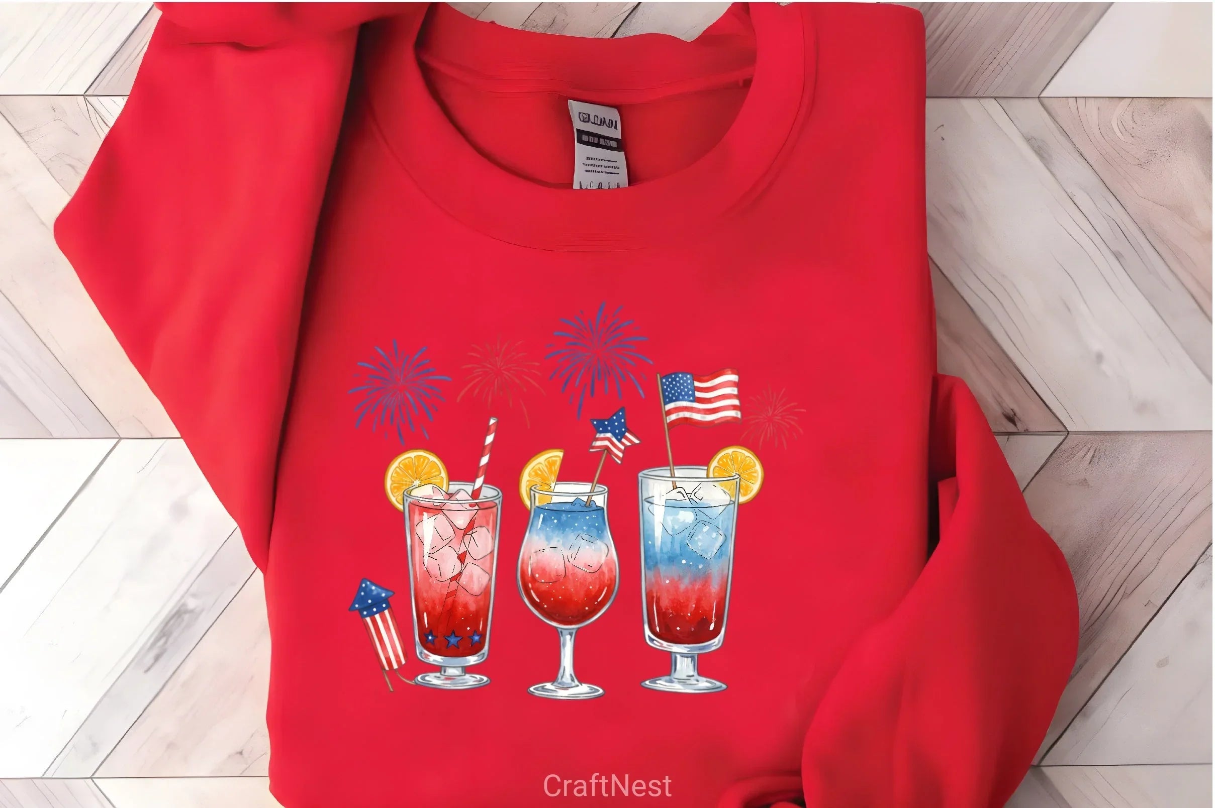 4th of July Drinking Clipart Bundle - CraftNest - Digital Crafting and Art
