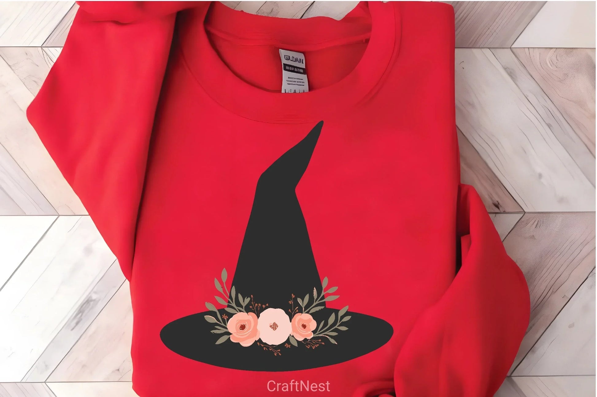 Witch Hat Peach Roses Halloween Clipart Bundle - CraftNest - Digital Crafting and Art