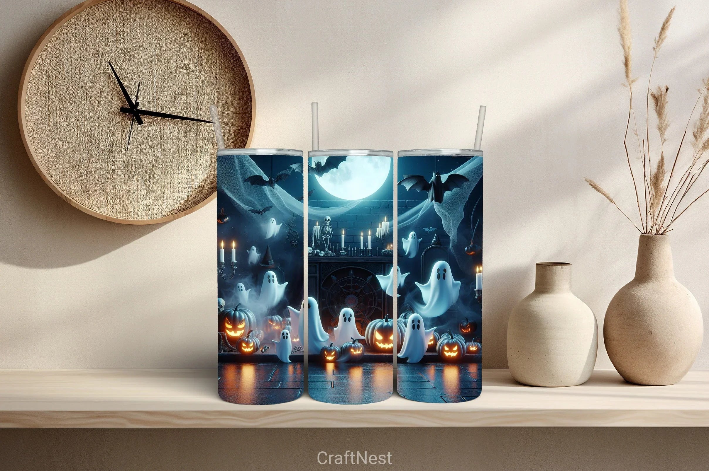 Halloween Tumbler Wrap Bundle 57 - CraftNest - Digital Crafting and Art