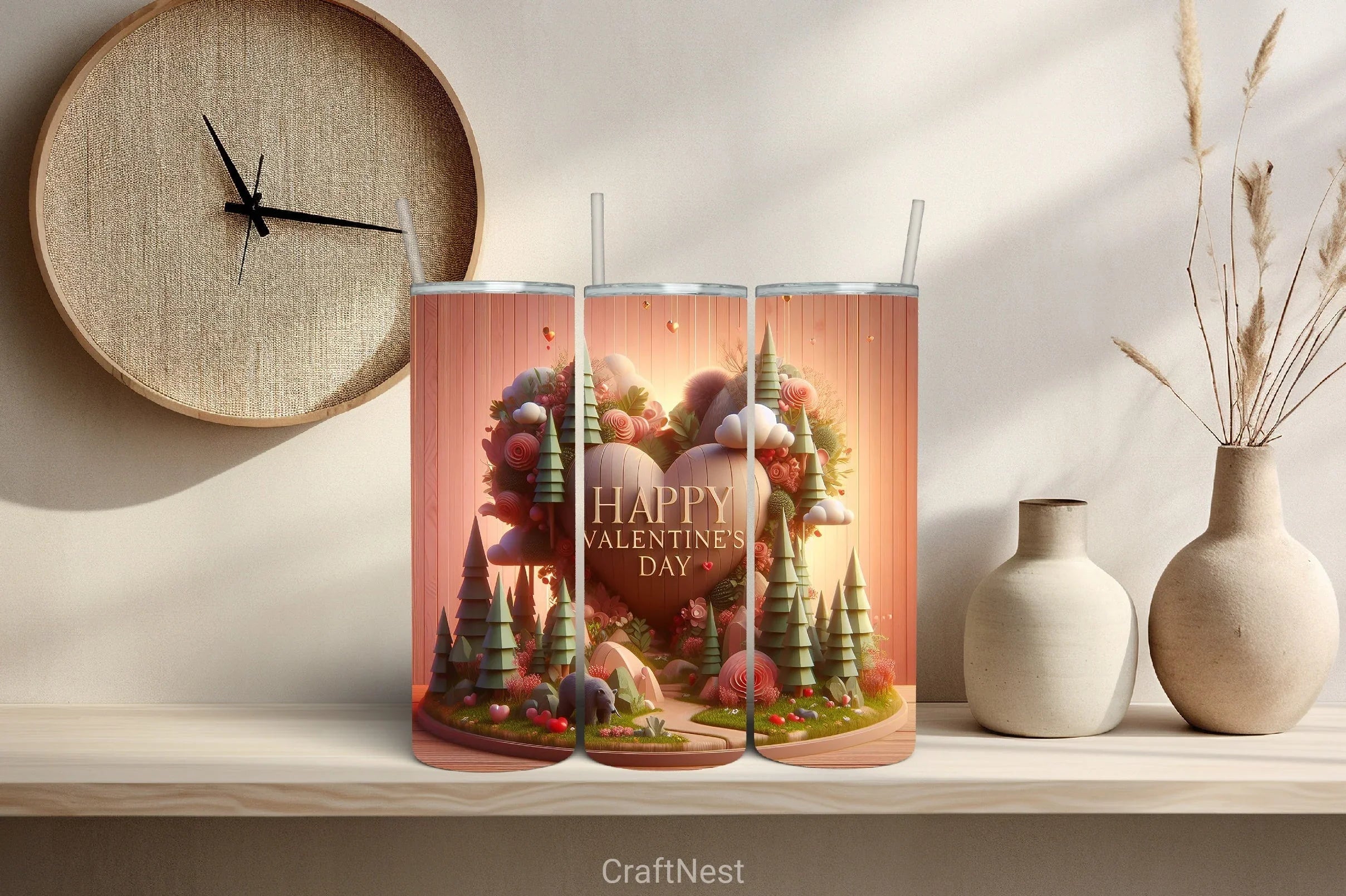 Valentine Tumbler Wrap Bundle 62 - CraftNest - Digital Crafting and Art