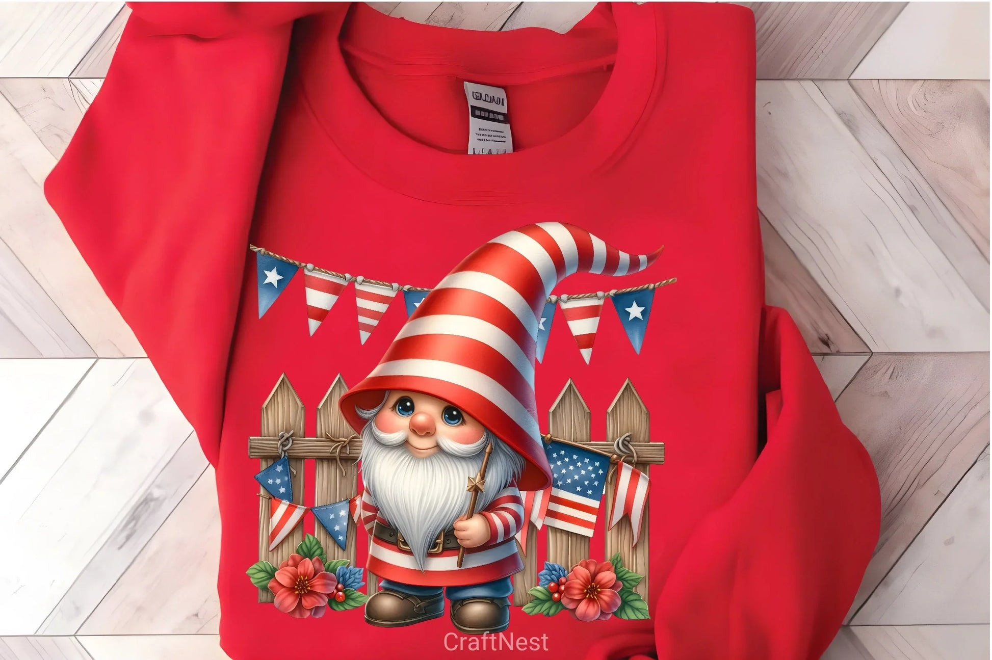 Memorial Day Gnomes Clipart Bundle 1 - CraftNest - Digital Crafting and Art