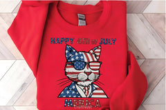Happy 4th July Cat Clipart Bundle   3 - CraftNest - Digital Crafting and Art