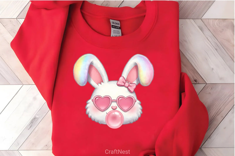 Pink Easter Bunny Clipart Bundle 51 - CraftNest - Digital Crafting and Art