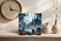 Halloween Tumbler Wrap Bundle 64 - CraftNest - Digital Crafting and Art