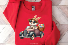 Easter Bunny Car Clipart Bundle - CraftNest - Digital Crafting and Art