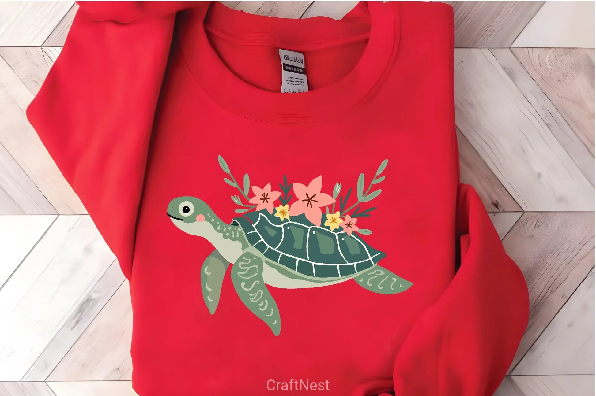 Sea Turtle Floral Shell Clipart Bundle - CraftNest - Digital Crafting and Art