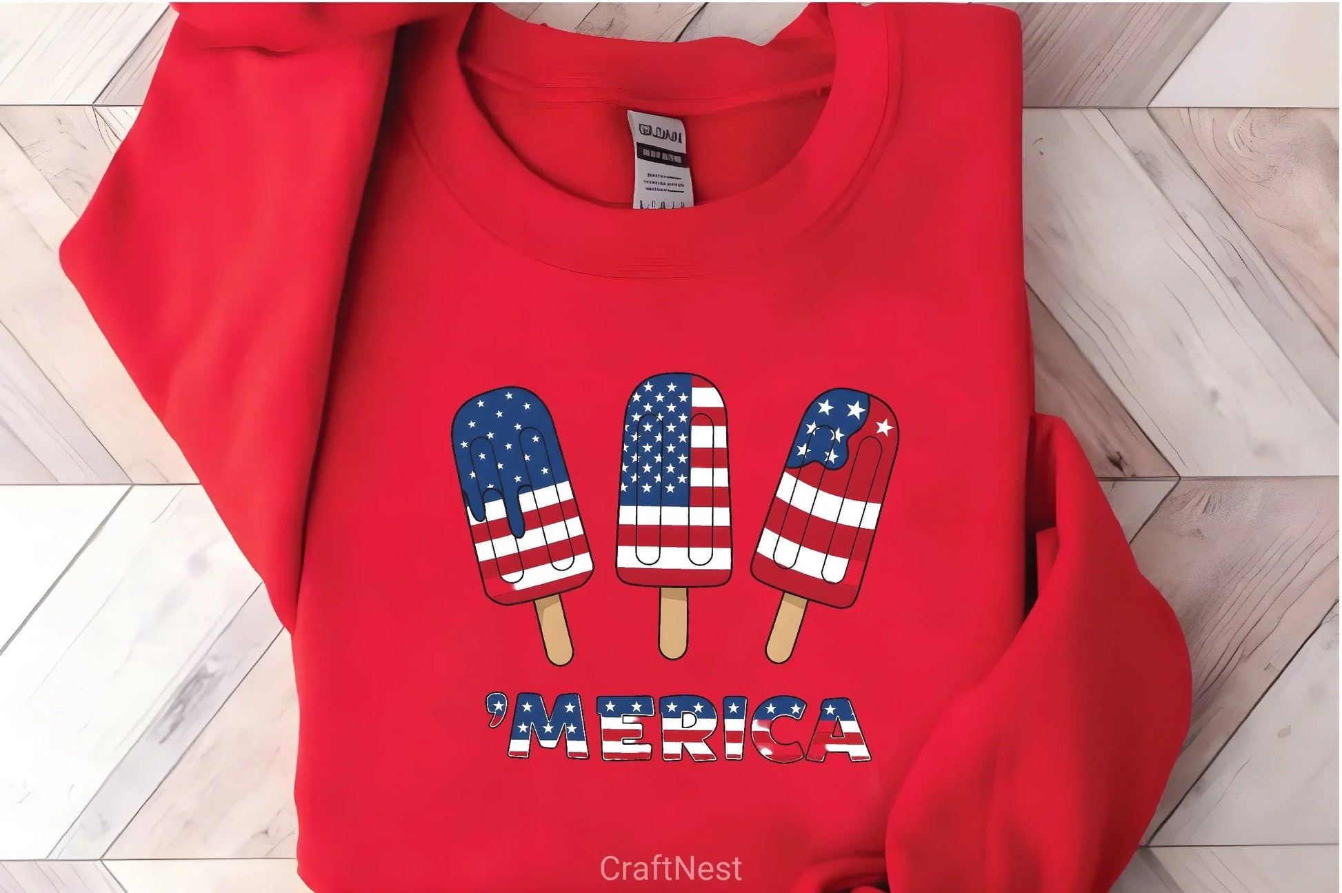 Fourth of July Ice Cream Shirt Clipart Bundle 1 - CraftNest - Digital Crafting and Art