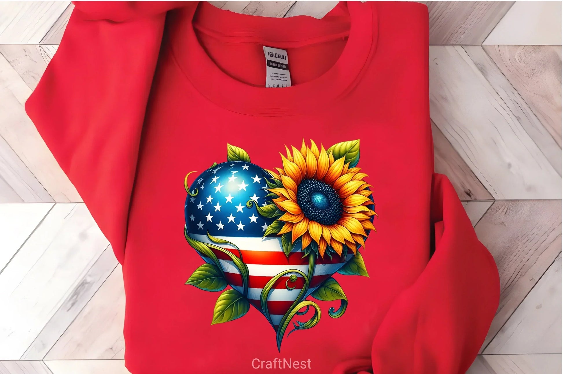 Sunflowers 4th of July Clipart Bundle - CraftNest - Digital Crafting and Art