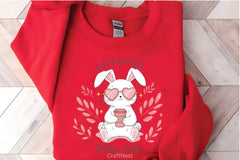 Retro Easter Bunny Iced Coffee Clipart - CraftNest - Digital Crafting and Art