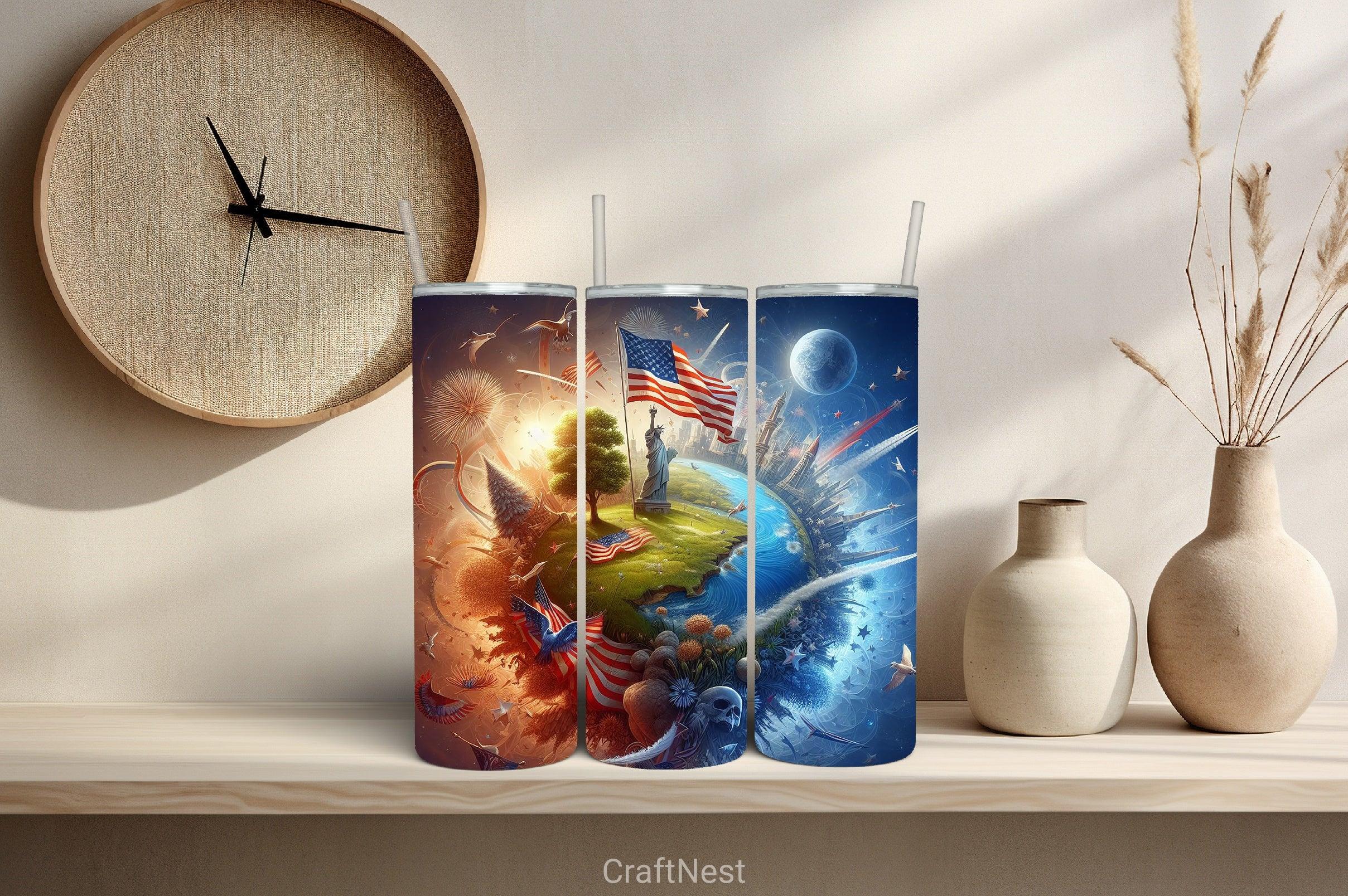 4th of July Tumbler Wrap Bundle 110 - CraftNest - Digital Crafting and Art