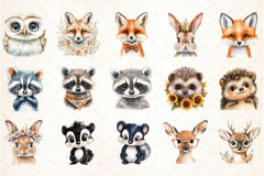 Animal Face Clipart Bundle - CraftNest - Digital Crafting and Art