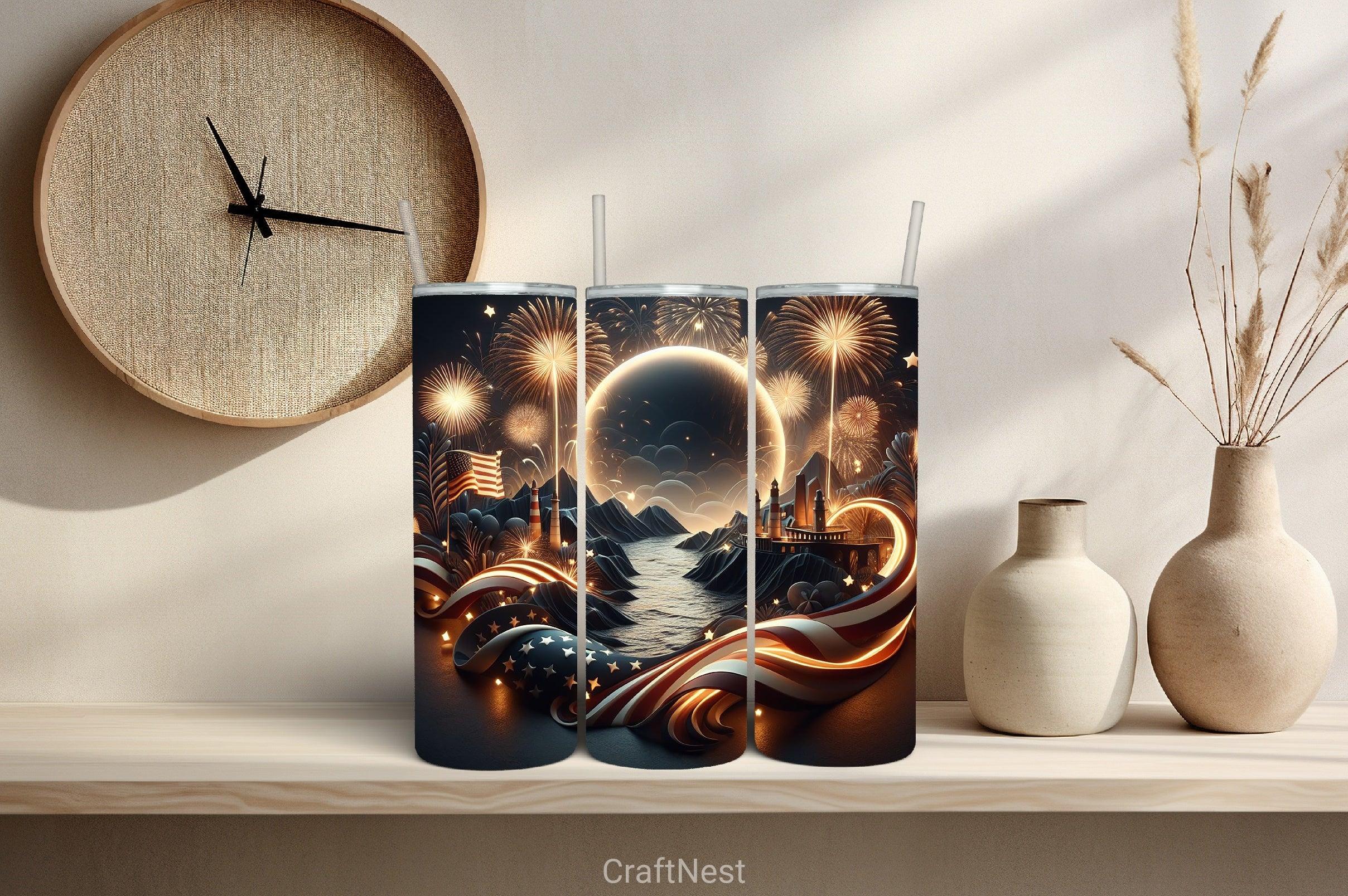 4th of July Tumbler Wrap Bundle 22 - CraftNest - Digital Crafting and Art