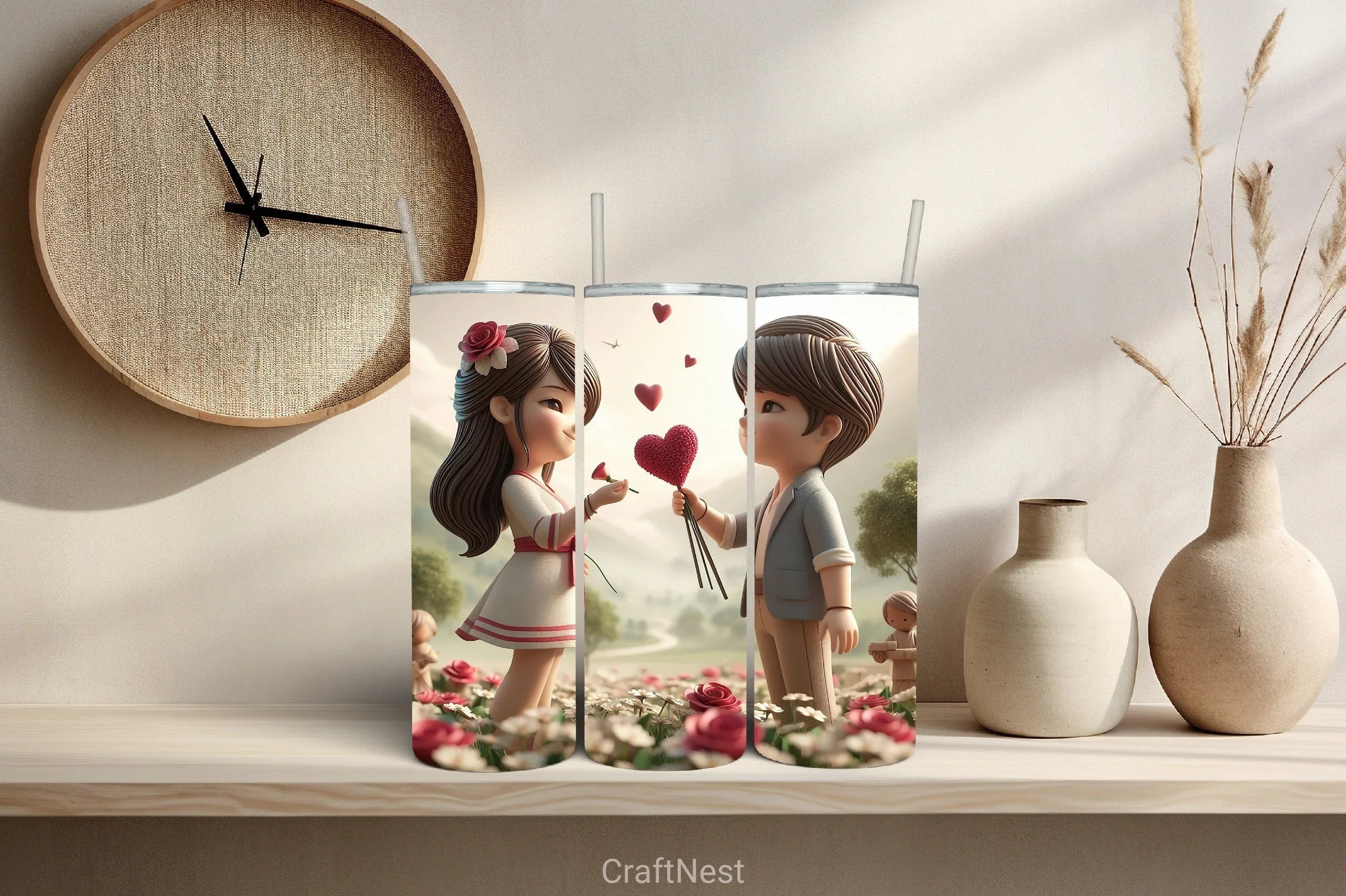 Valentine Tumbler Wrap Bundle 75 - CraftNest - Digital Crafting and Art