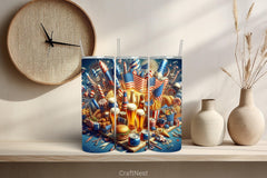4th of July Tumbler Wrap Bundle 106 - CraftNest - Digital Crafting and Art