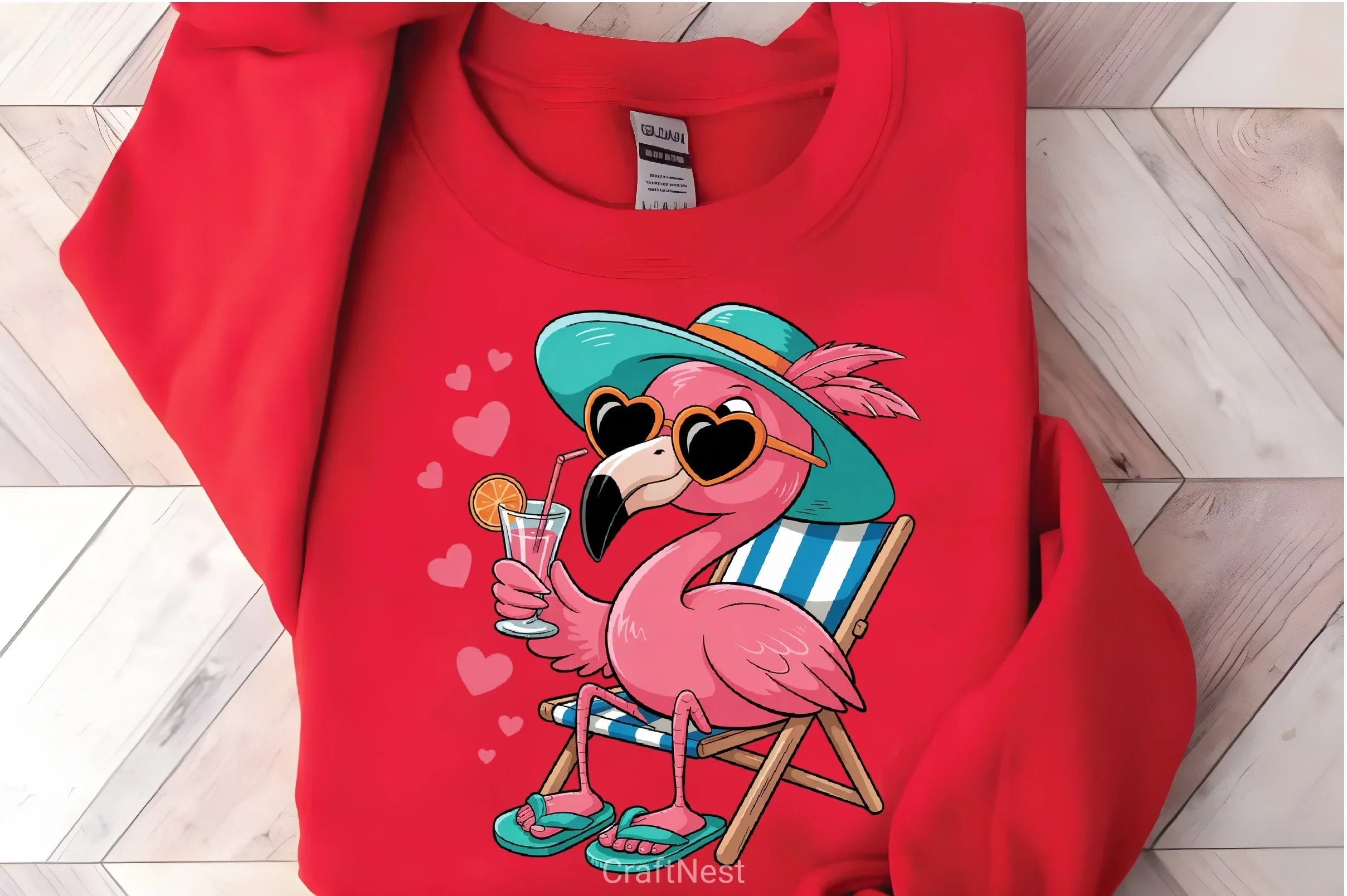 Cute Flamingo Clipart Bundle 4 - CraftNest - Digital Crafting and Art