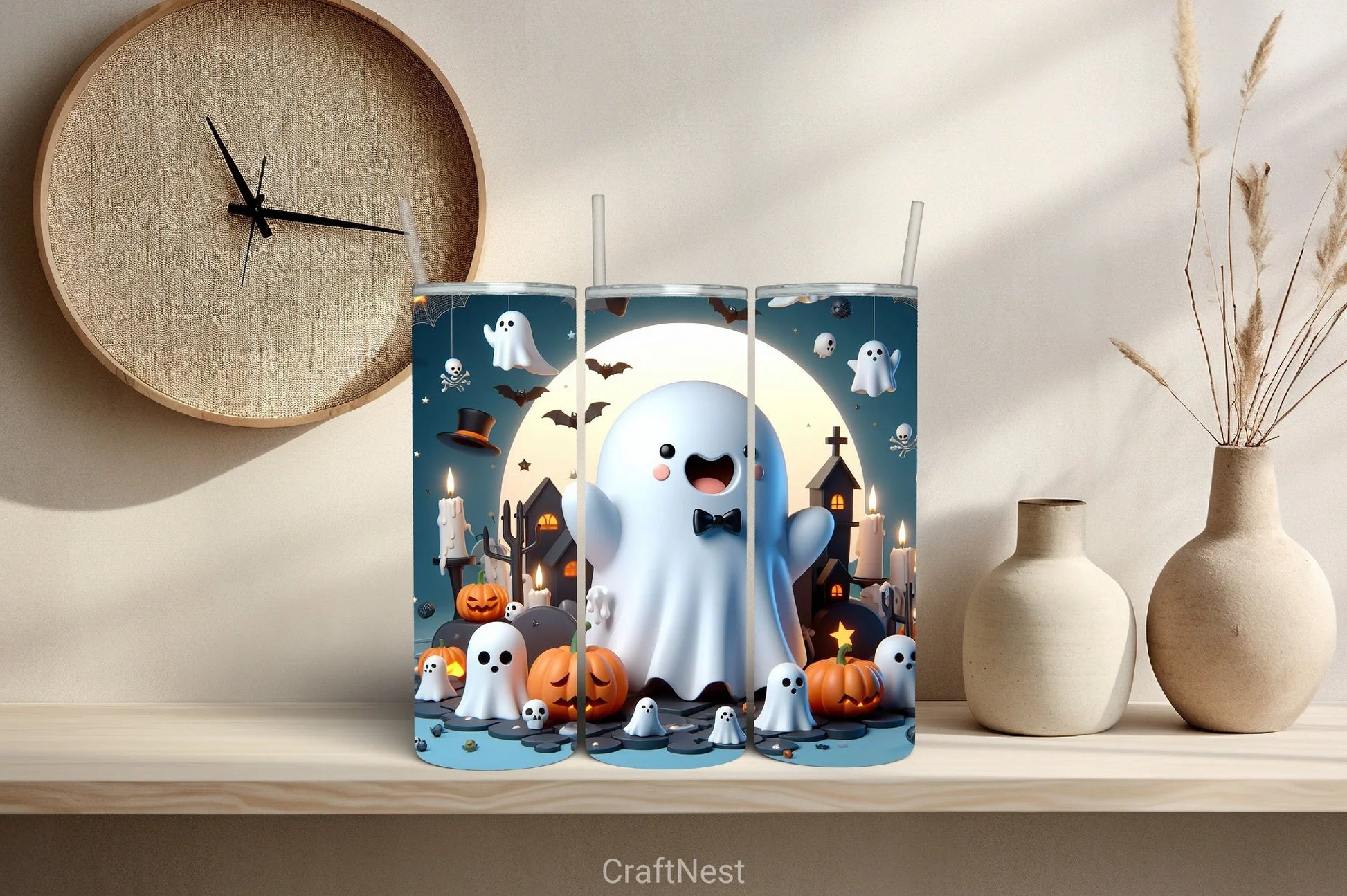 Halloween Tumbler Wrap Bundle 9 - CraftNest - Digital Crafting and Art