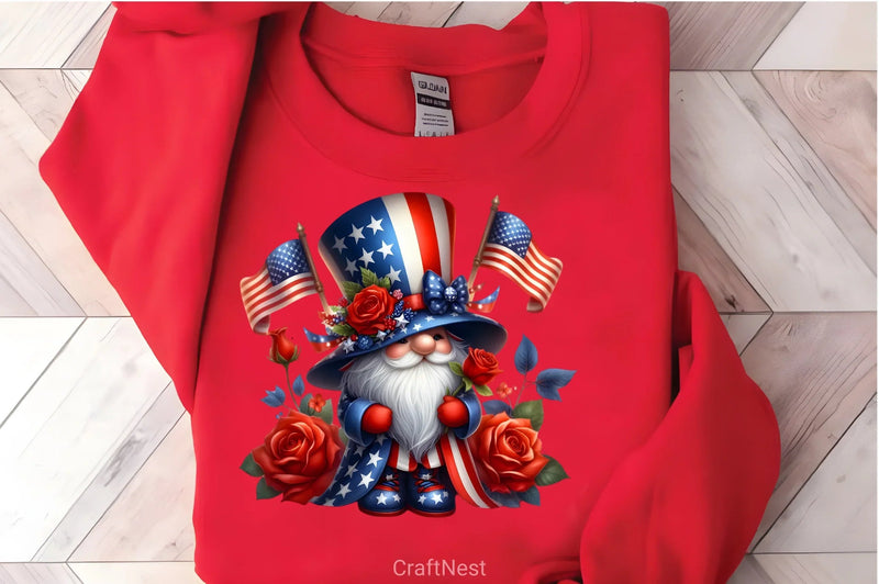 4th of July Gnomes Clipart Bundle 3 - CraftNest - Digital Crafting and Art
