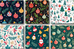 Merry & Bright Christmas Patterns Clipart Bundle - CraftNest - Digital Crafting and Art