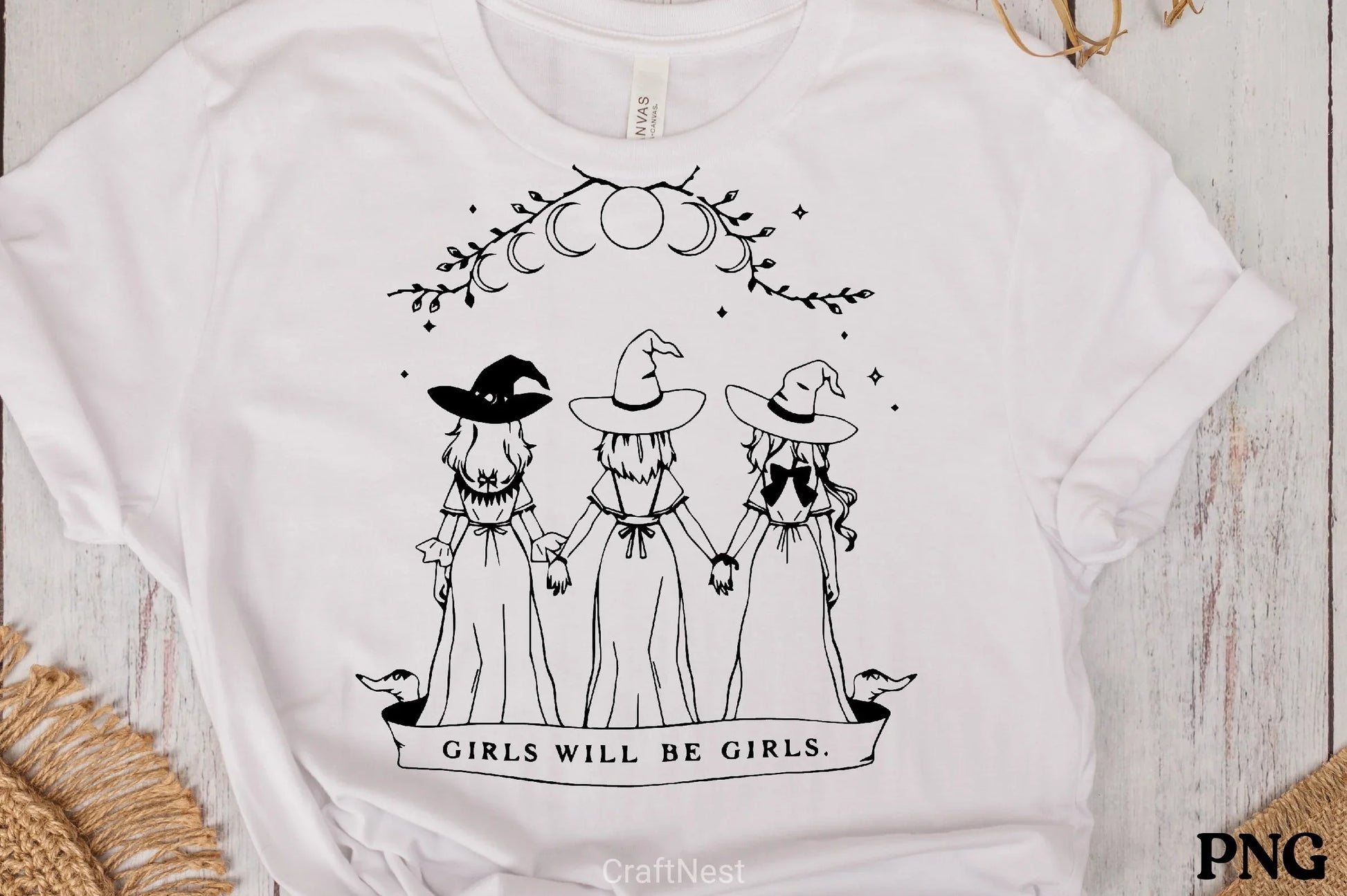 Witches Under Moon Phases Clipart Bundle - CraftNest - Digital Crafting and Art