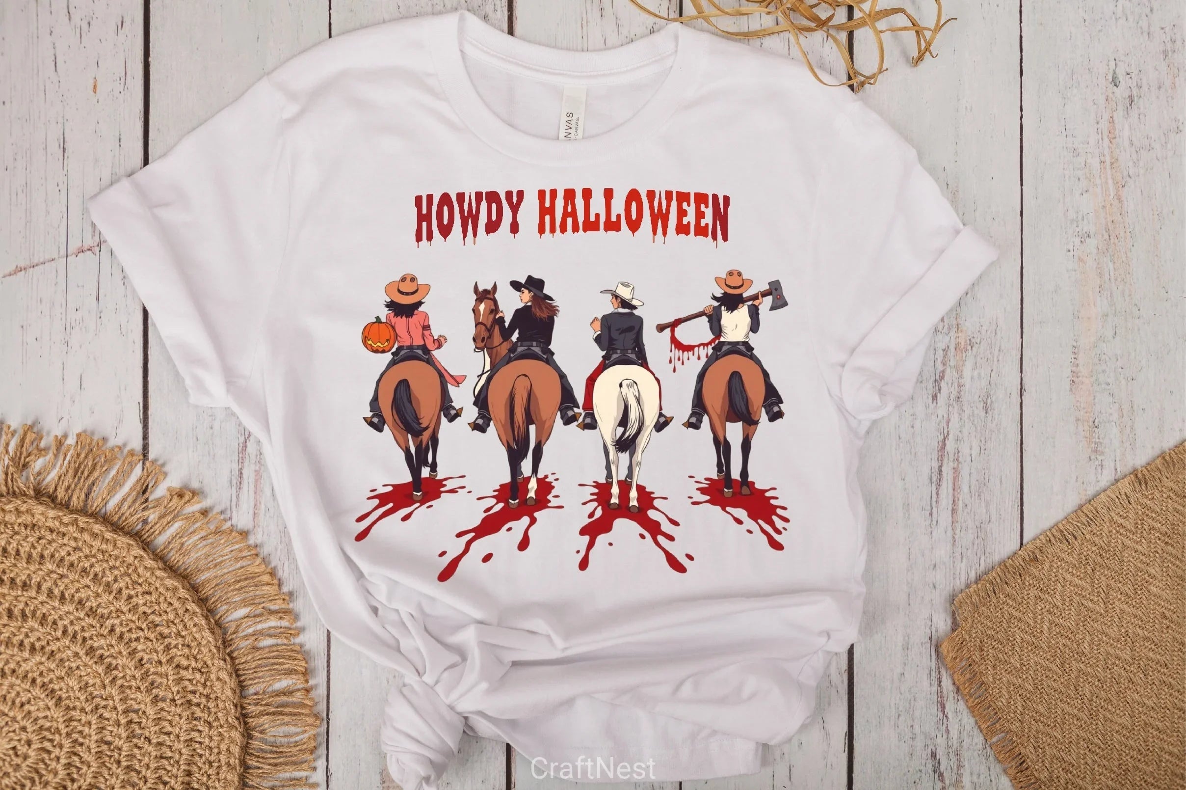 Halloween Cowboy Pumpkin Riders Clipart Bundle - CraftNest - Digital Crafting and Art