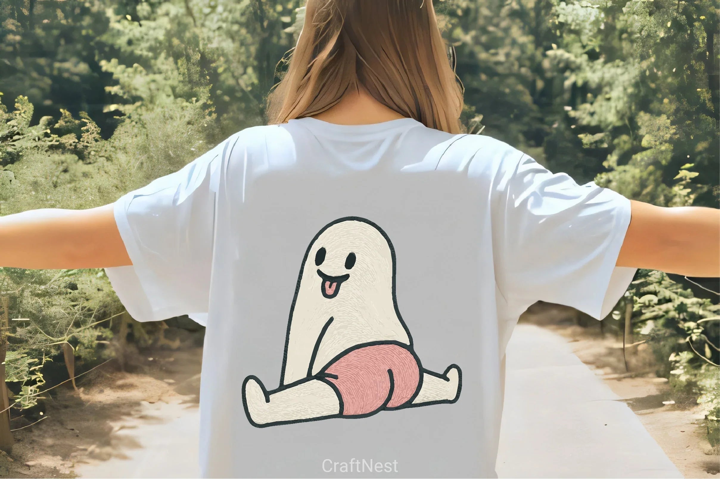 Cheerful Ghost Clipart Bundle 4 - CraftNest - Digital Crafting and Art