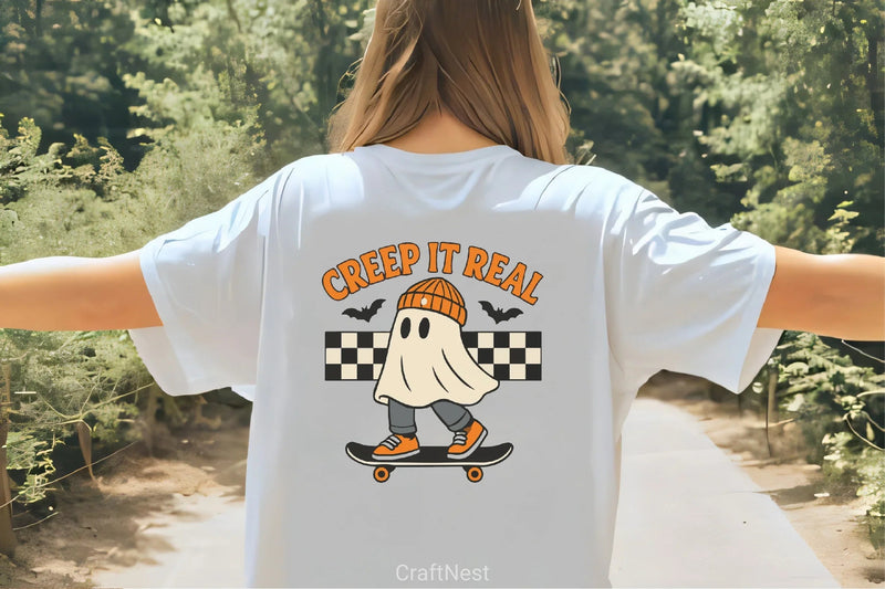 Ghost Skateboard Halloween Clipart Bundle - CraftNest - Digital Crafting and Art