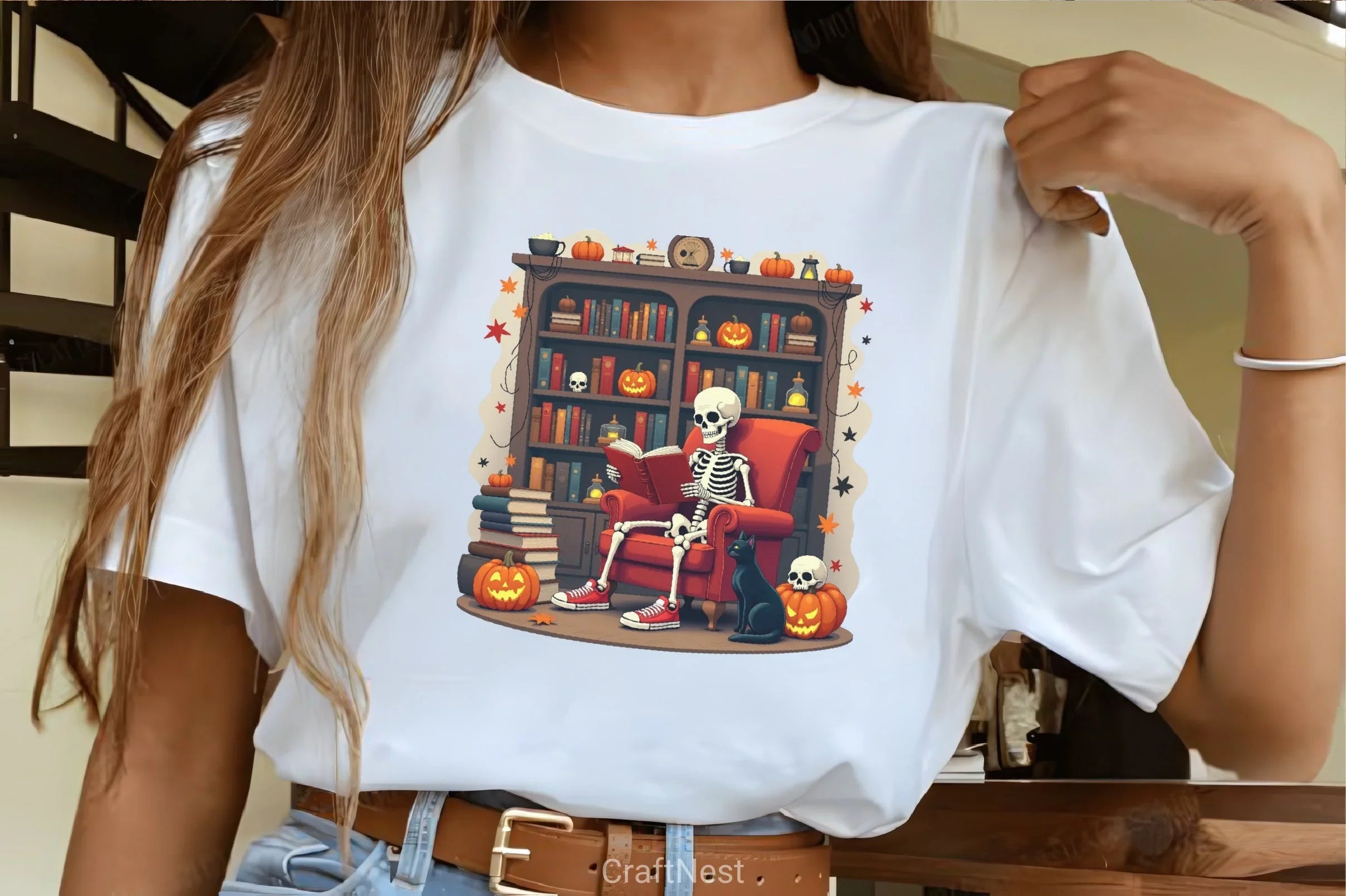 Skeleton Reading Clipart Bundle - CraftNest - Digital Crafting and Art