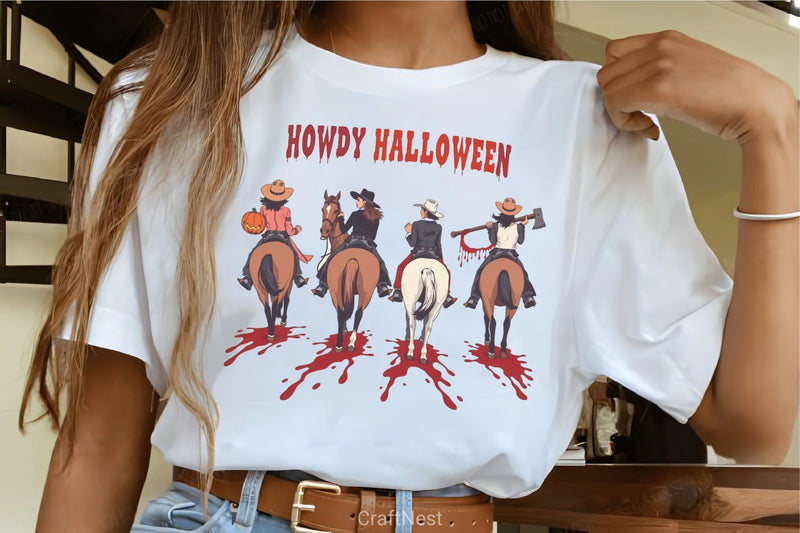 Halloween Cowboy Pumpkin Riders Clipart Bundle - CraftNest - Digital Crafting and Art